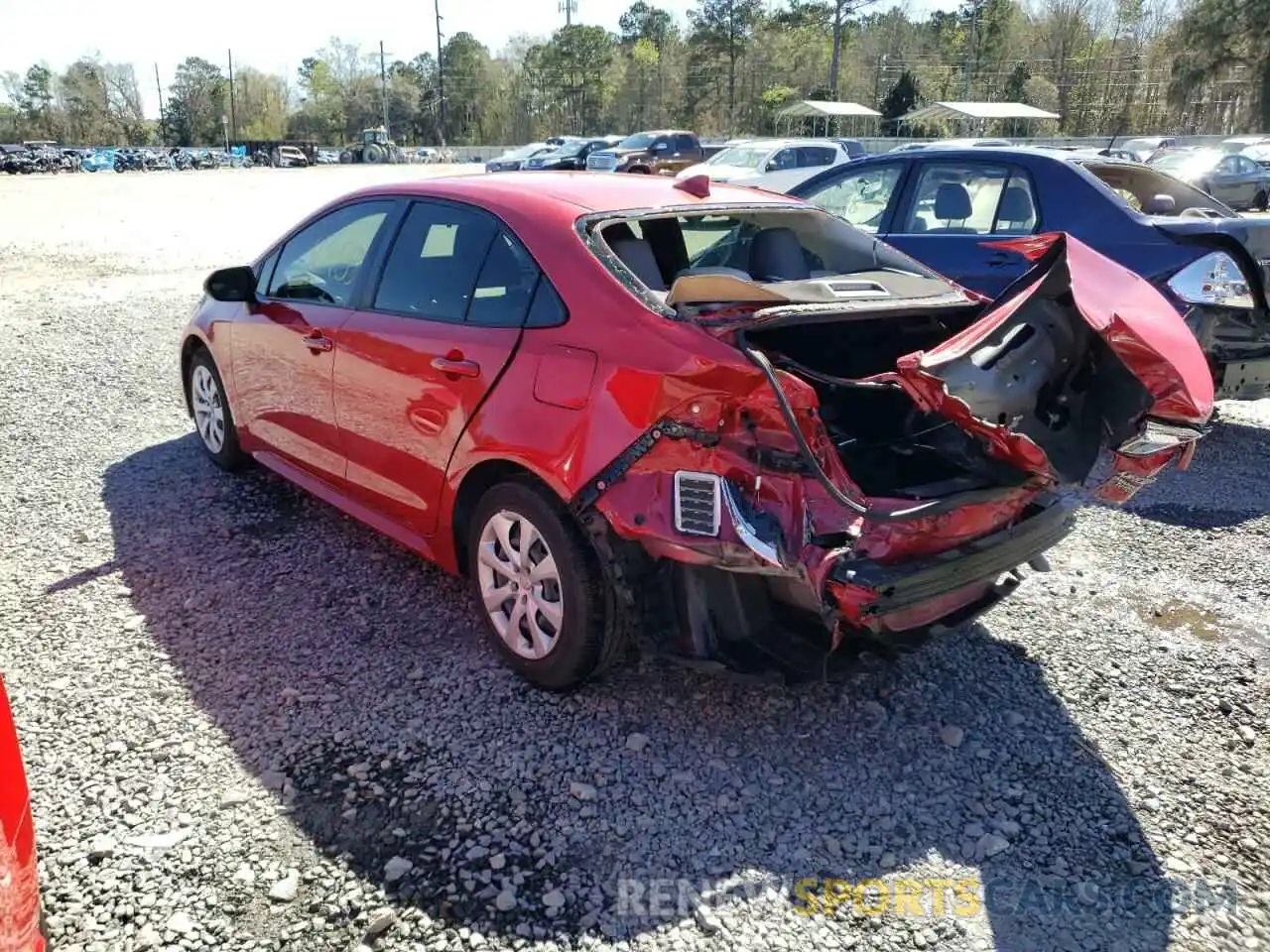 3 Photograph of a damaged car JTDEPRAEXLJ111086 TOYOTA COROLLA 2020