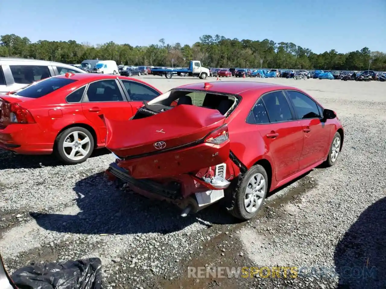 4 Photograph of a damaged car JTDEPRAEXLJ111086 TOYOTA COROLLA 2020