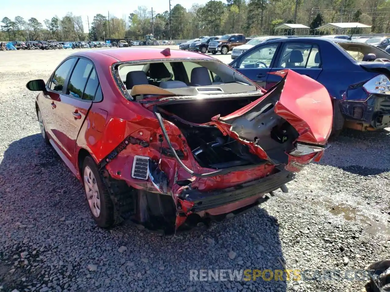 9 Photograph of a damaged car JTDEPRAEXLJ111086 TOYOTA COROLLA 2020