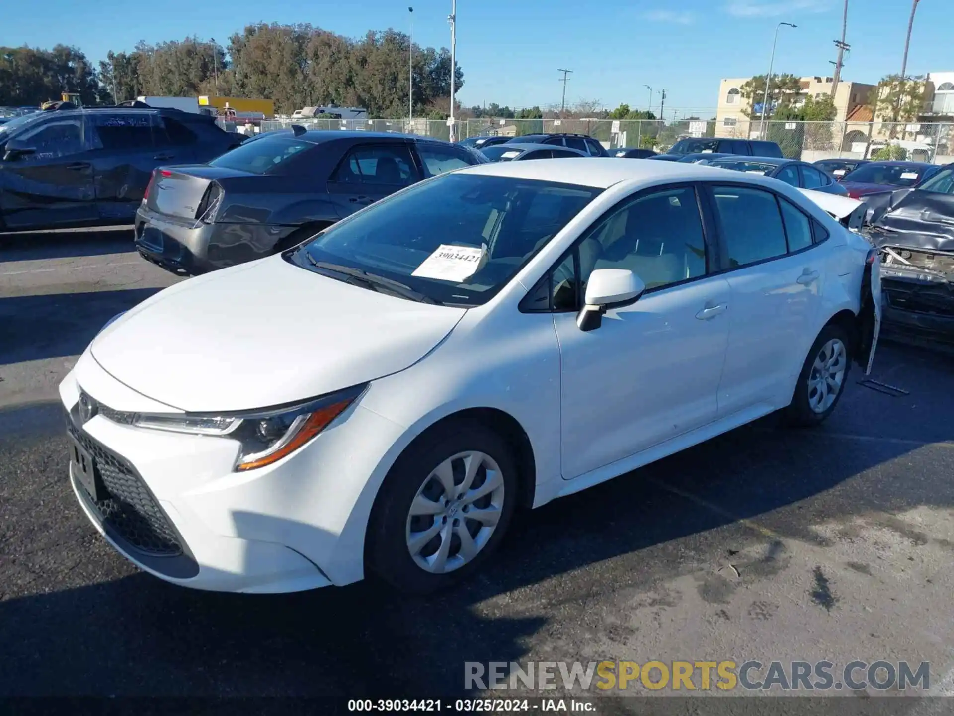 2 Photograph of a damaged car JTDEPRAEXLJ111234 TOYOTA COROLLA 2020