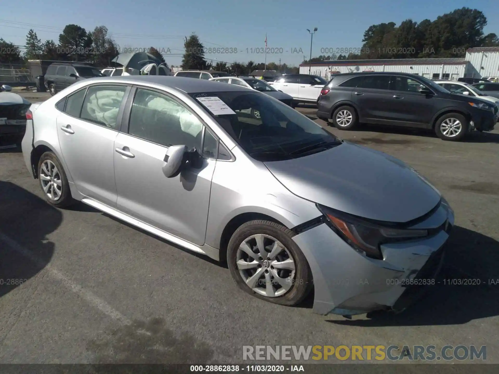 1 Photograph of a damaged car JTDEPRAEXLJ112206 TOYOTA COROLLA 2020