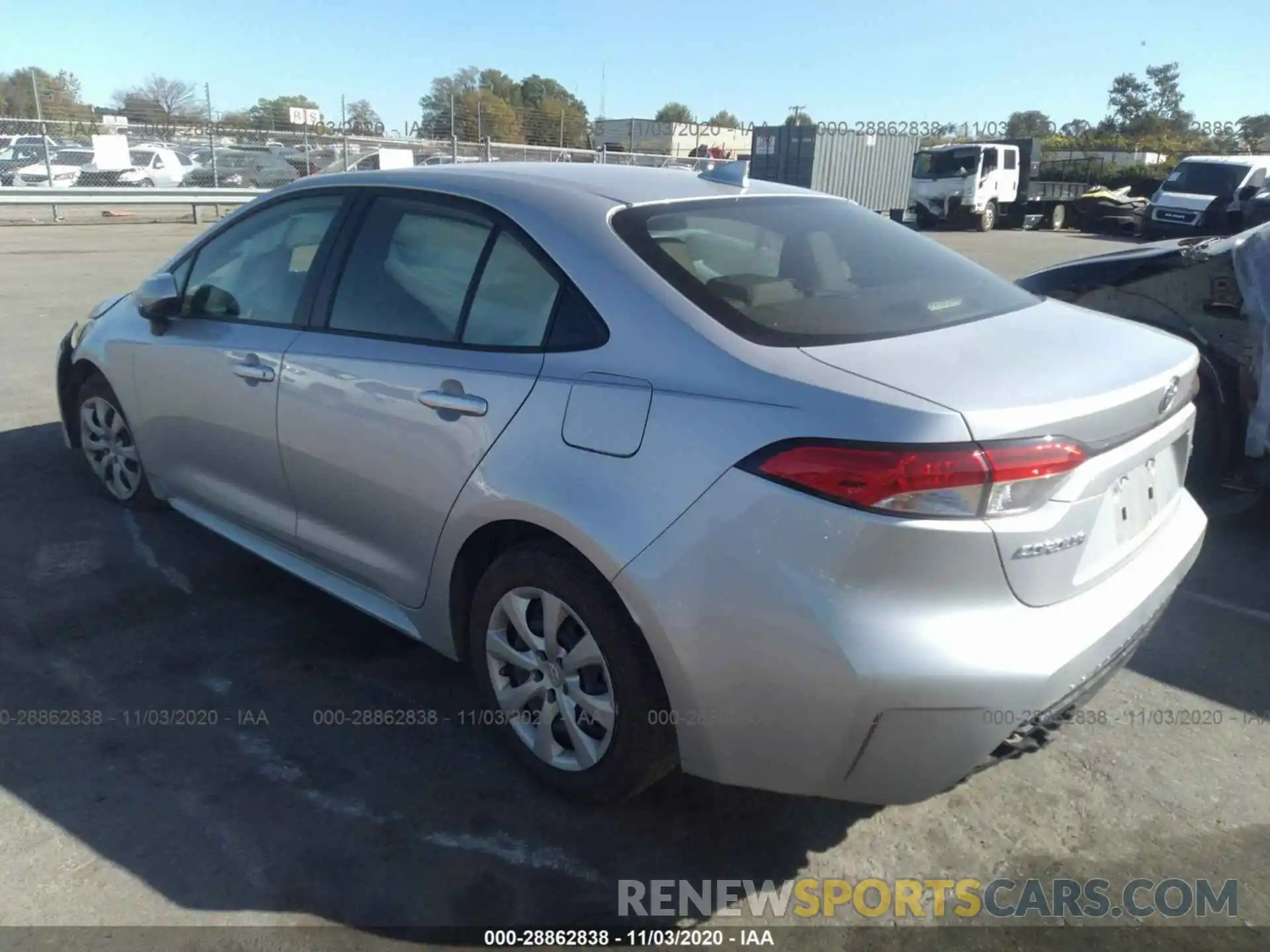 3 Photograph of a damaged car JTDEPRAEXLJ112206 TOYOTA COROLLA 2020