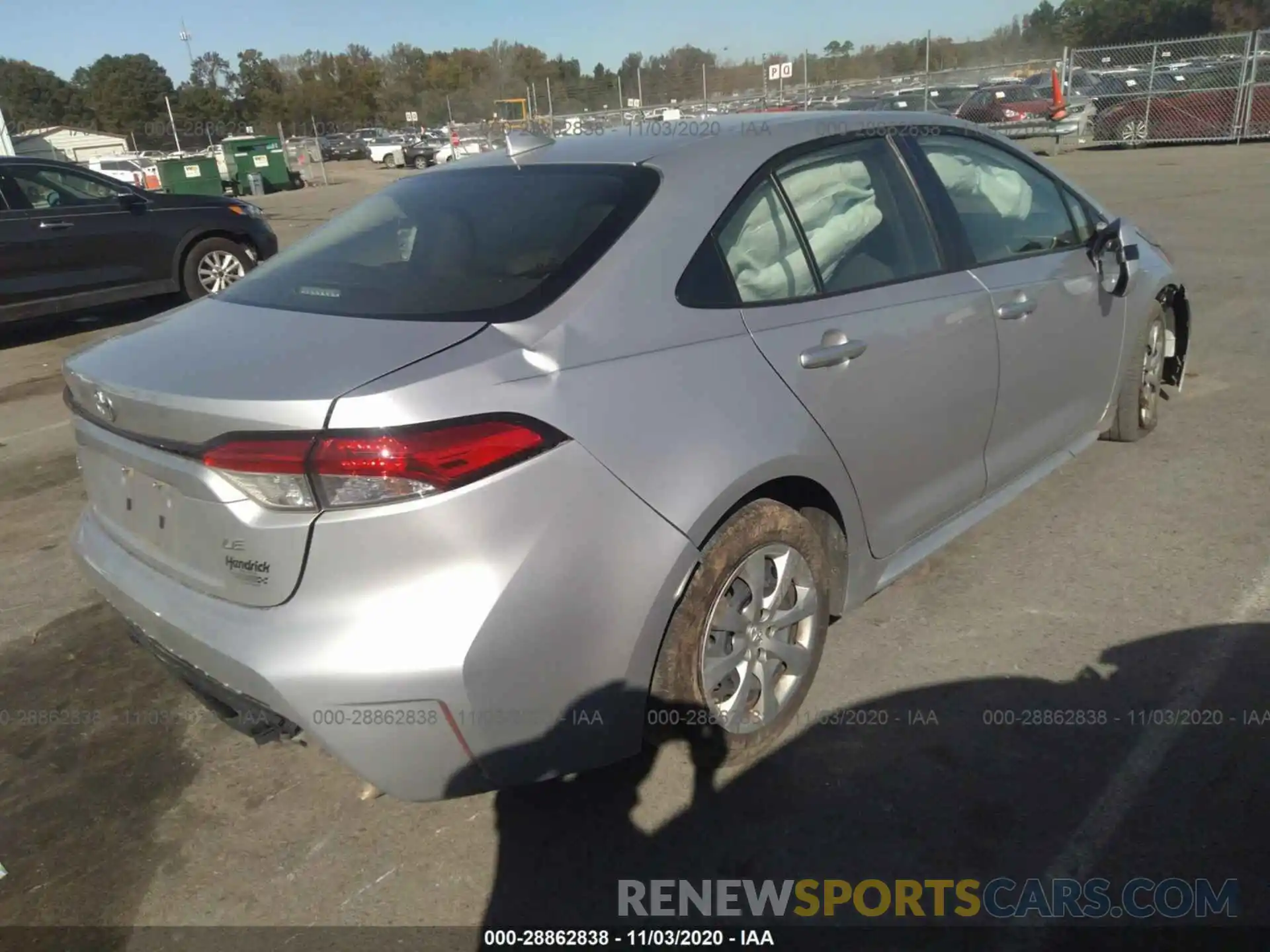 4 Photograph of a damaged car JTDEPRAEXLJ112206 TOYOTA COROLLA 2020