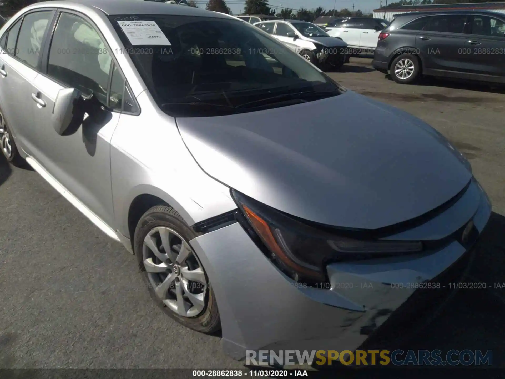 6 Photograph of a damaged car JTDEPRAEXLJ112206 TOYOTA COROLLA 2020