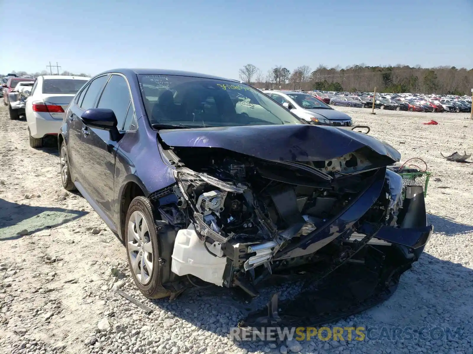 1 Photograph of a damaged car JTDEPRAEXLJ112478 TOYOTA COROLLA 2020