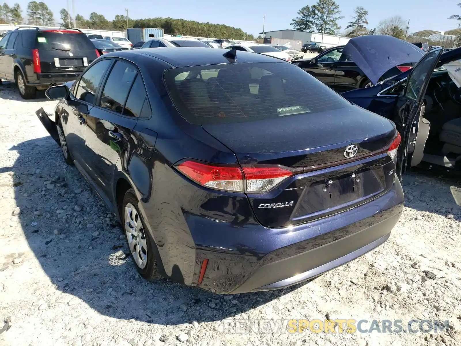 3 Photograph of a damaged car JTDEPRAEXLJ112478 TOYOTA COROLLA 2020