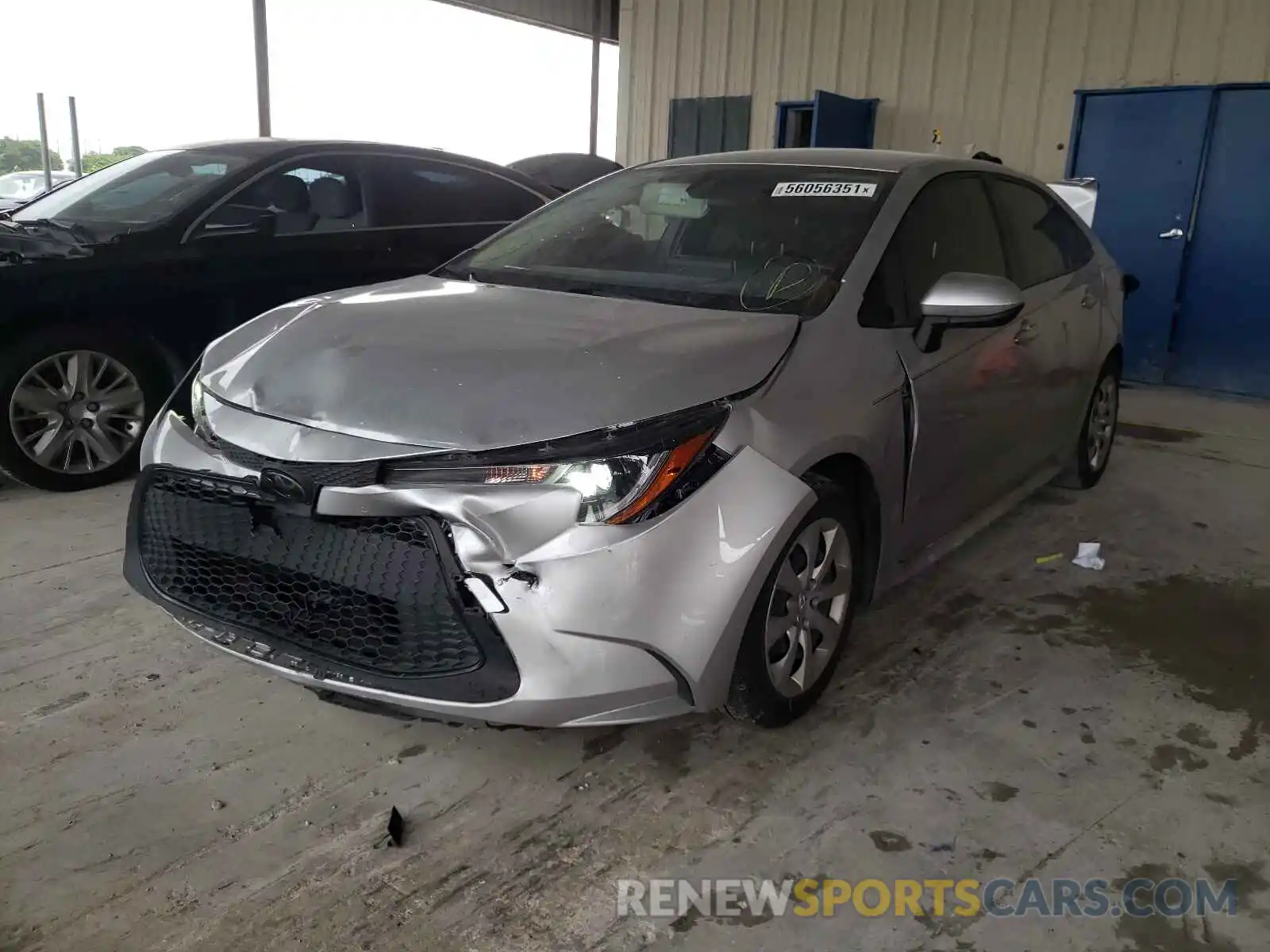 2 Photograph of a damaged car JTDEPRAEXLJ112738 TOYOTA COROLLA 2020