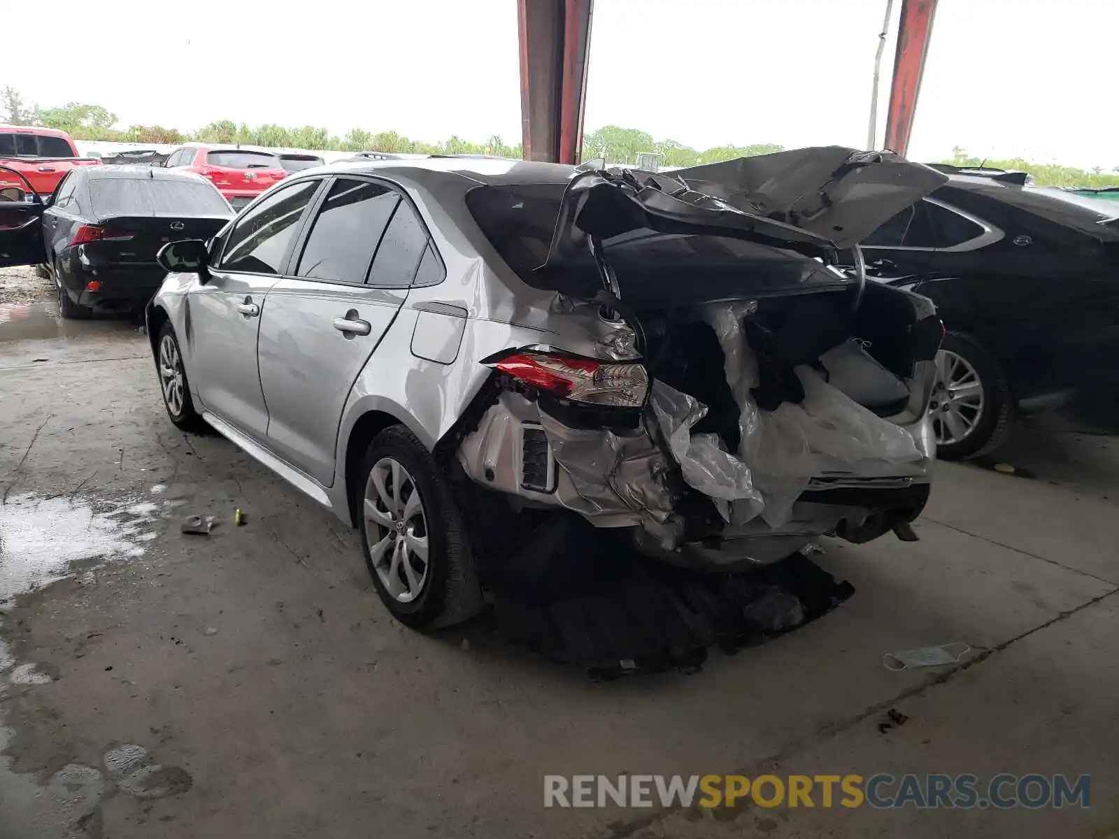 3 Photograph of a damaged car JTDEPRAEXLJ112738 TOYOTA COROLLA 2020