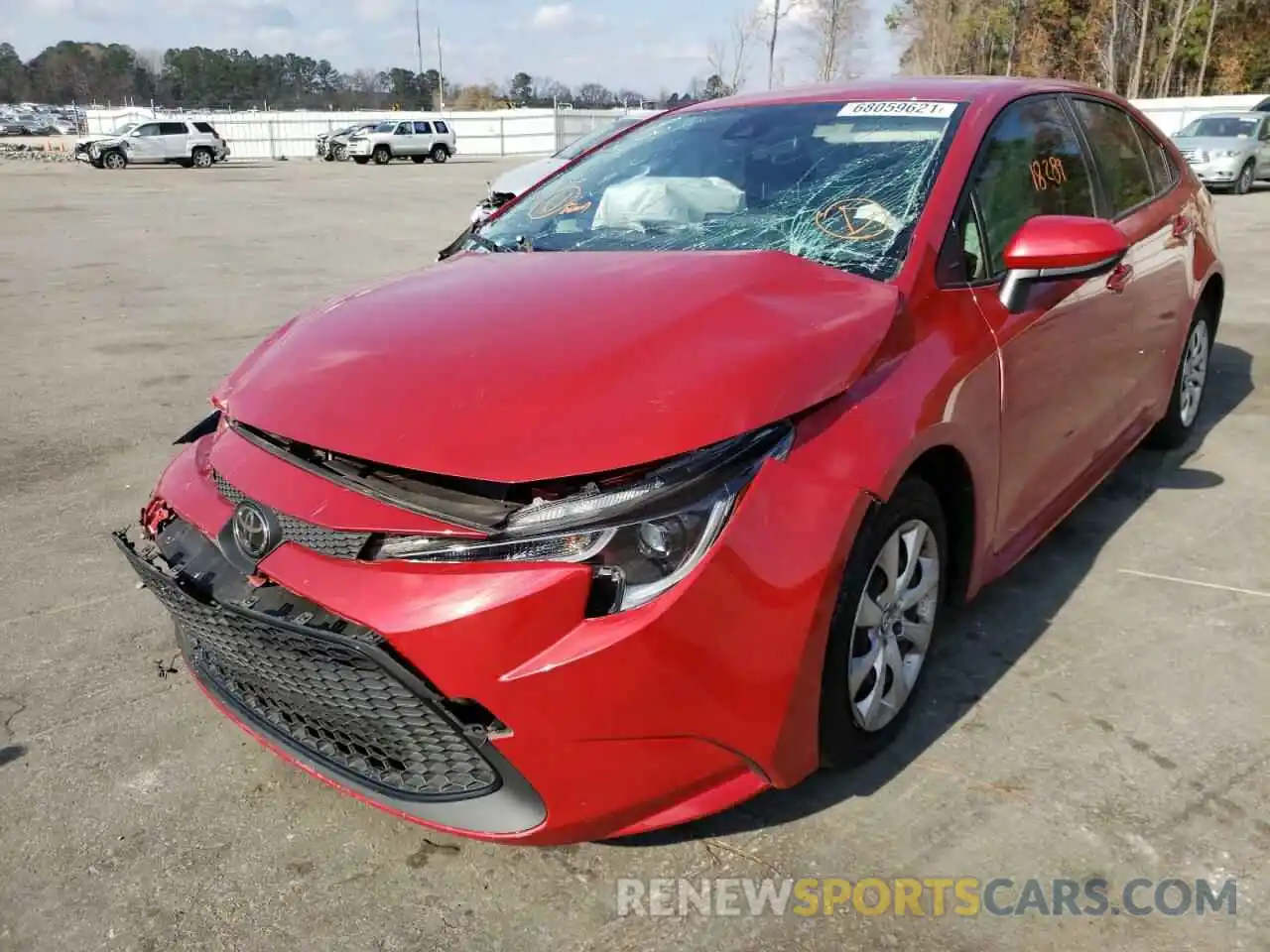 2 Photograph of a damaged car JTDEPRAEXLJ113002 TOYOTA COROLLA 2020