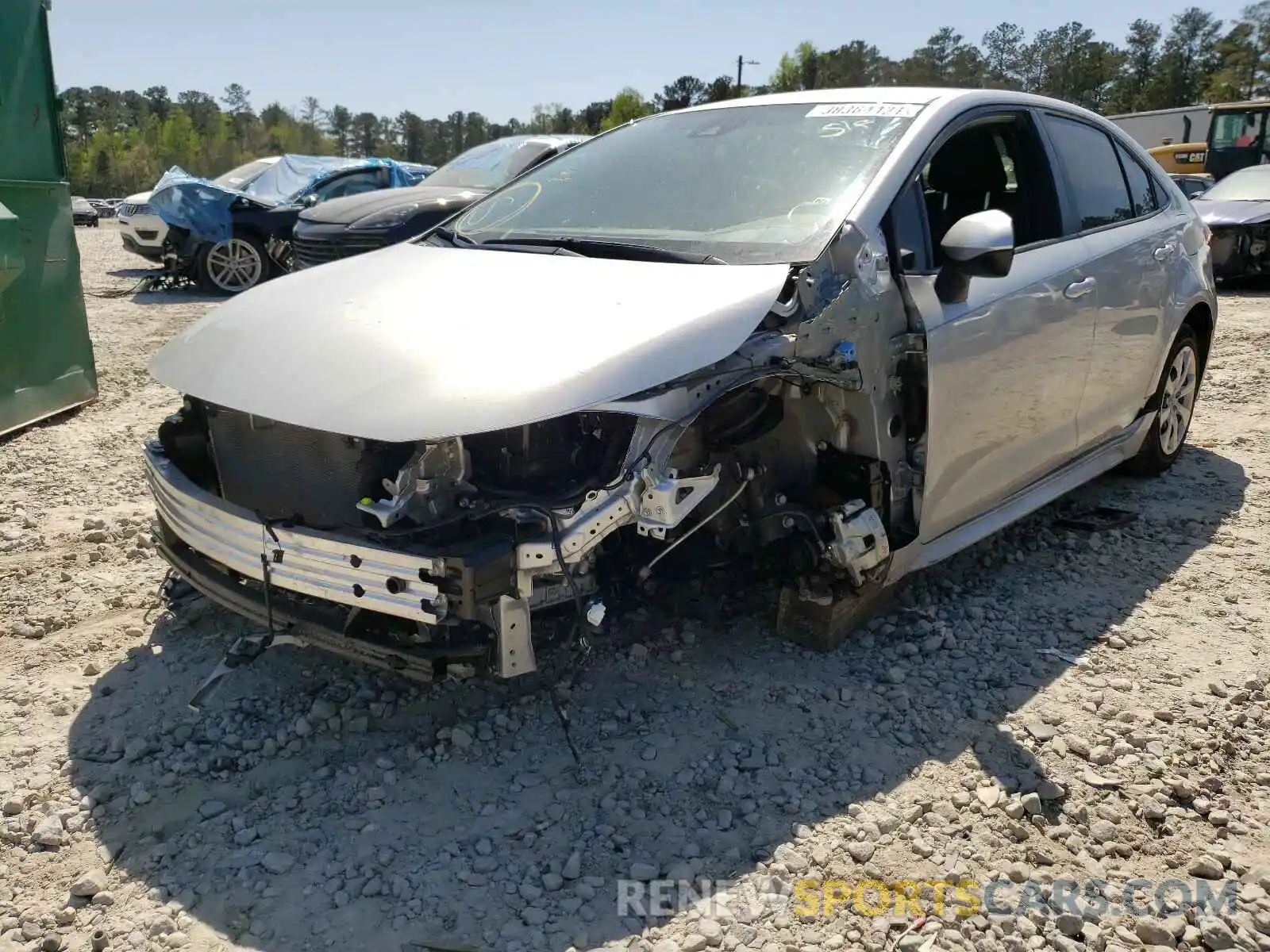 2 Photograph of a damaged car JTDEPRAEXLJ113632 TOYOTA COROLLA 2020