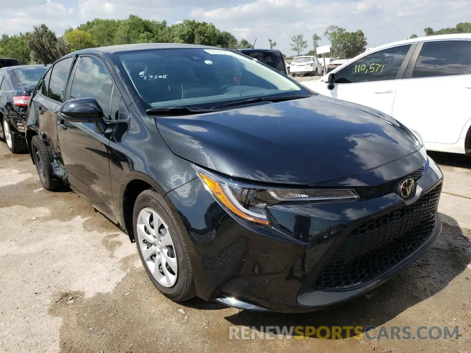 1 Photograph of a damaged car JTDEPRAEXLJ114635 TOYOTA COROLLA 2020