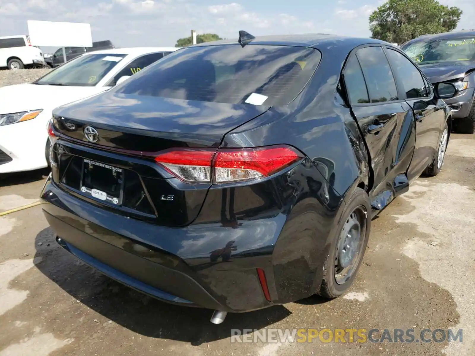 4 Photograph of a damaged car JTDEPRAEXLJ114635 TOYOTA COROLLA 2020