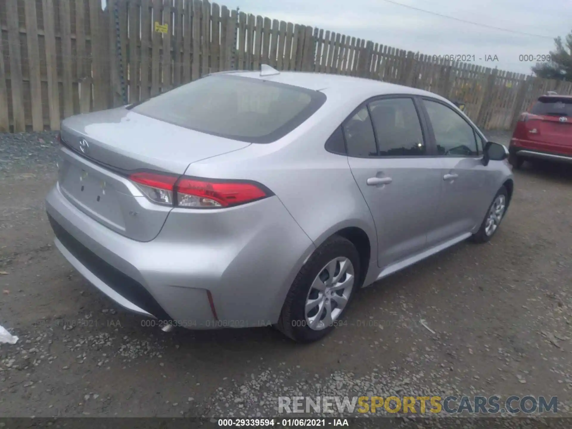 4 Photograph of a damaged car JTDEPRAEXLJ115123 TOYOTA COROLLA 2020