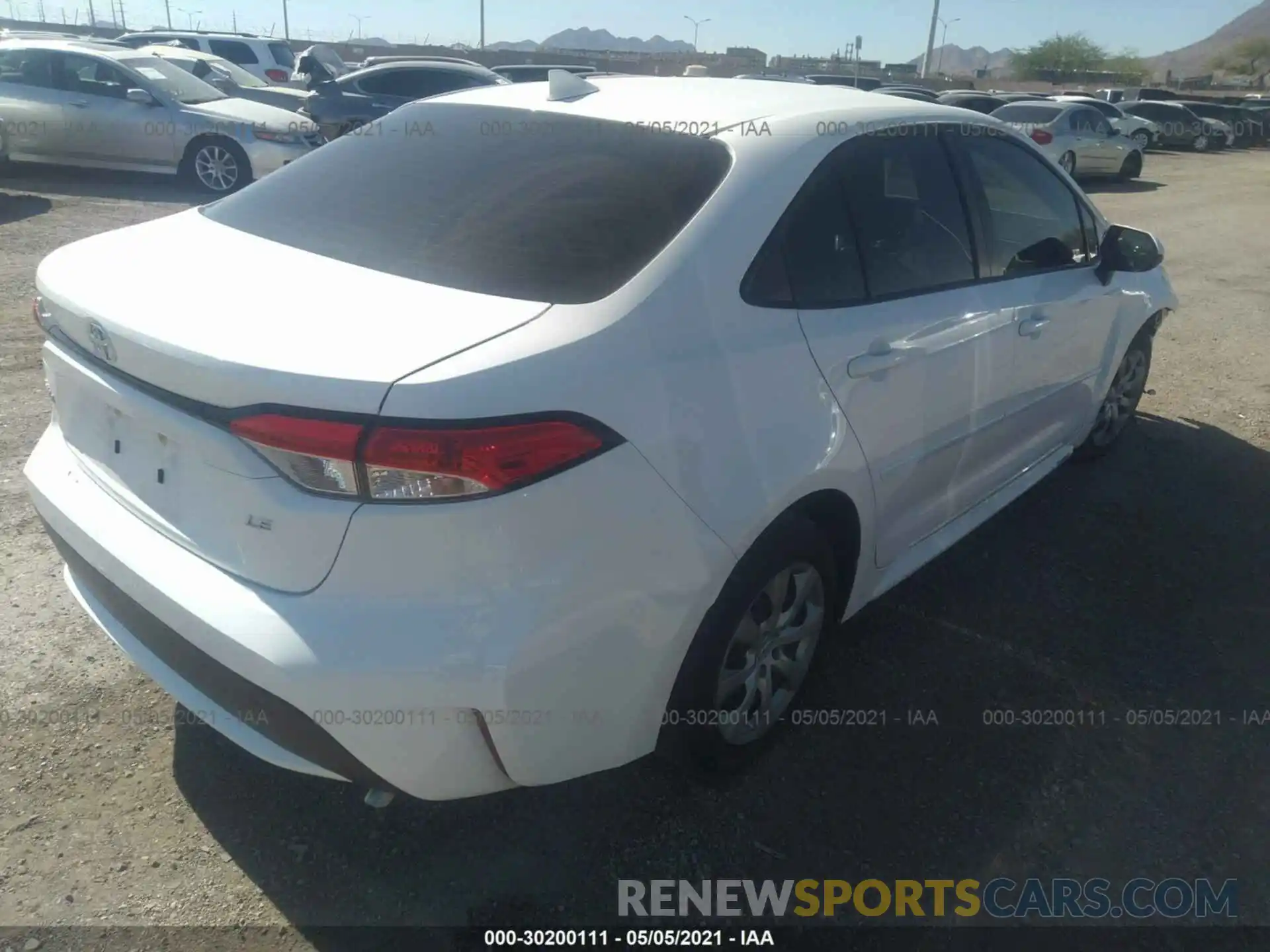 4 Photograph of a damaged car JTDEPRAEXLJ115560 TOYOTA COROLLA 2020