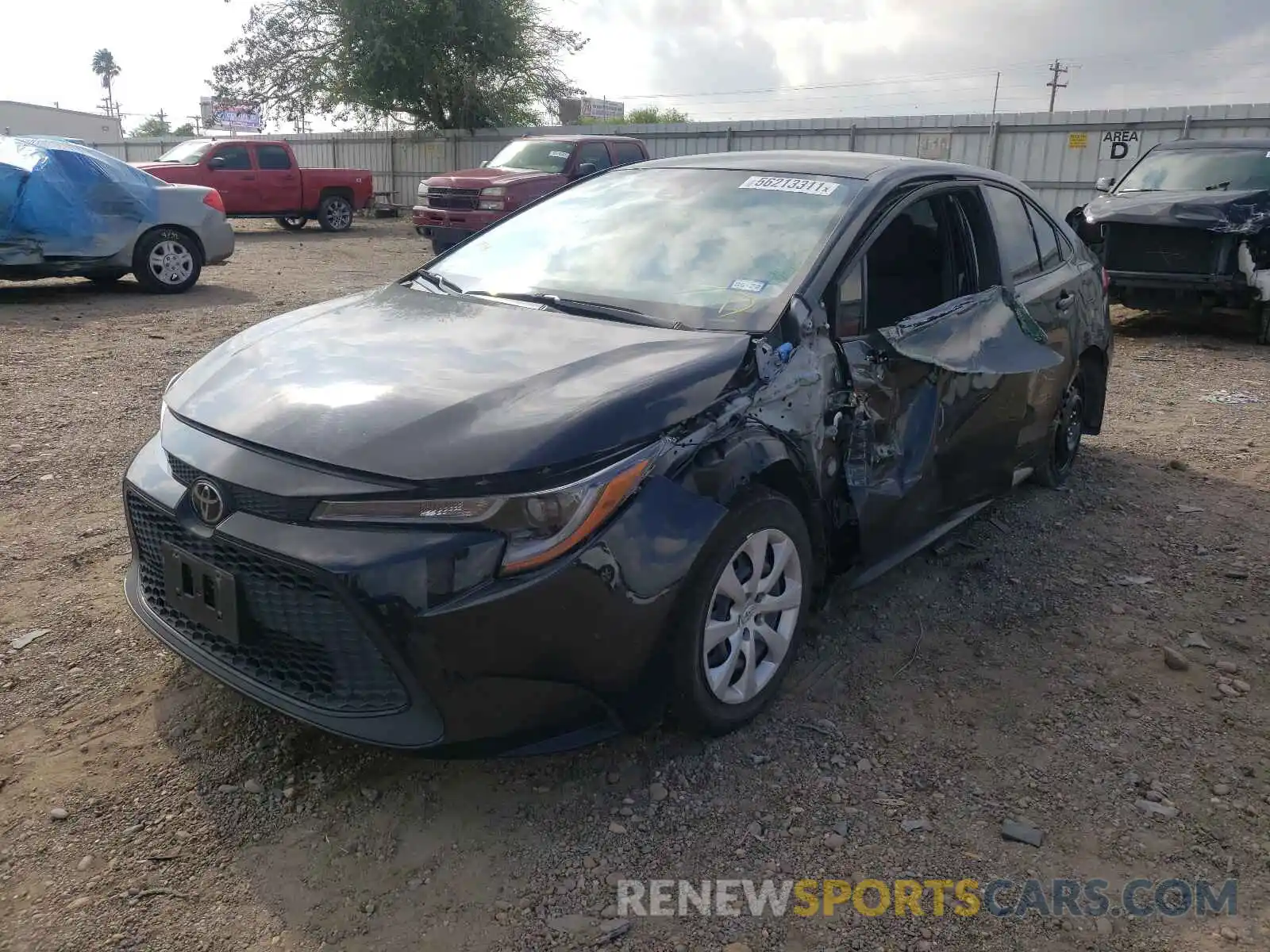 2 Photograph of a damaged car JTDEPRAEXLJ116644 TOYOTA COROLLA 2020