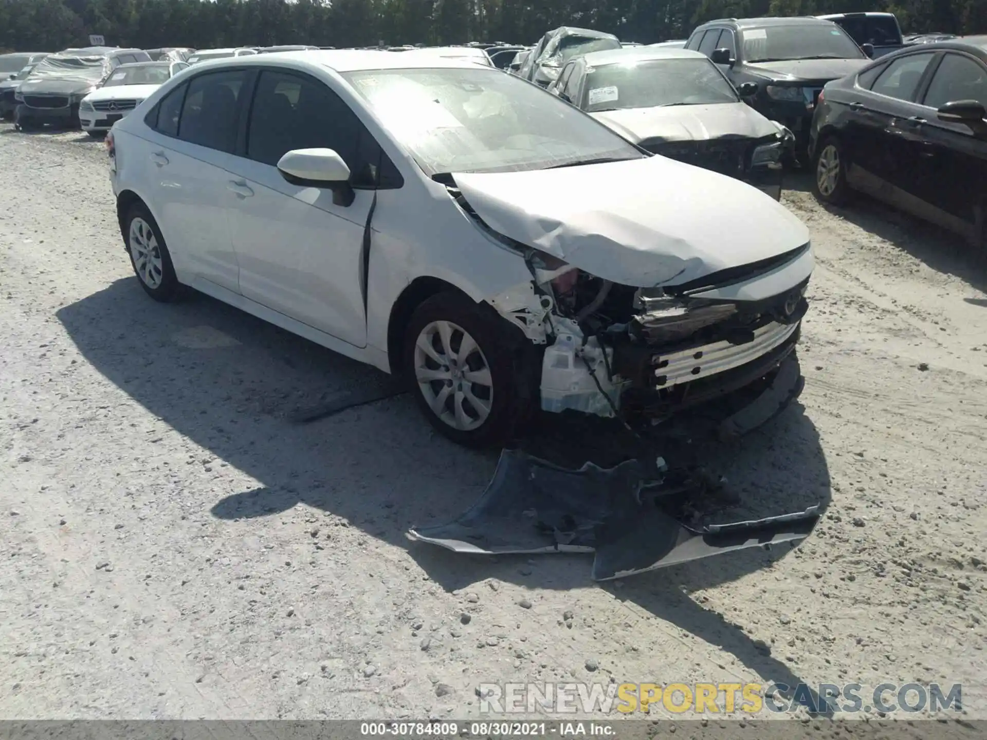 1 Photograph of a damaged car JTDEPRAEXLJ117017 TOYOTA COROLLA 2020