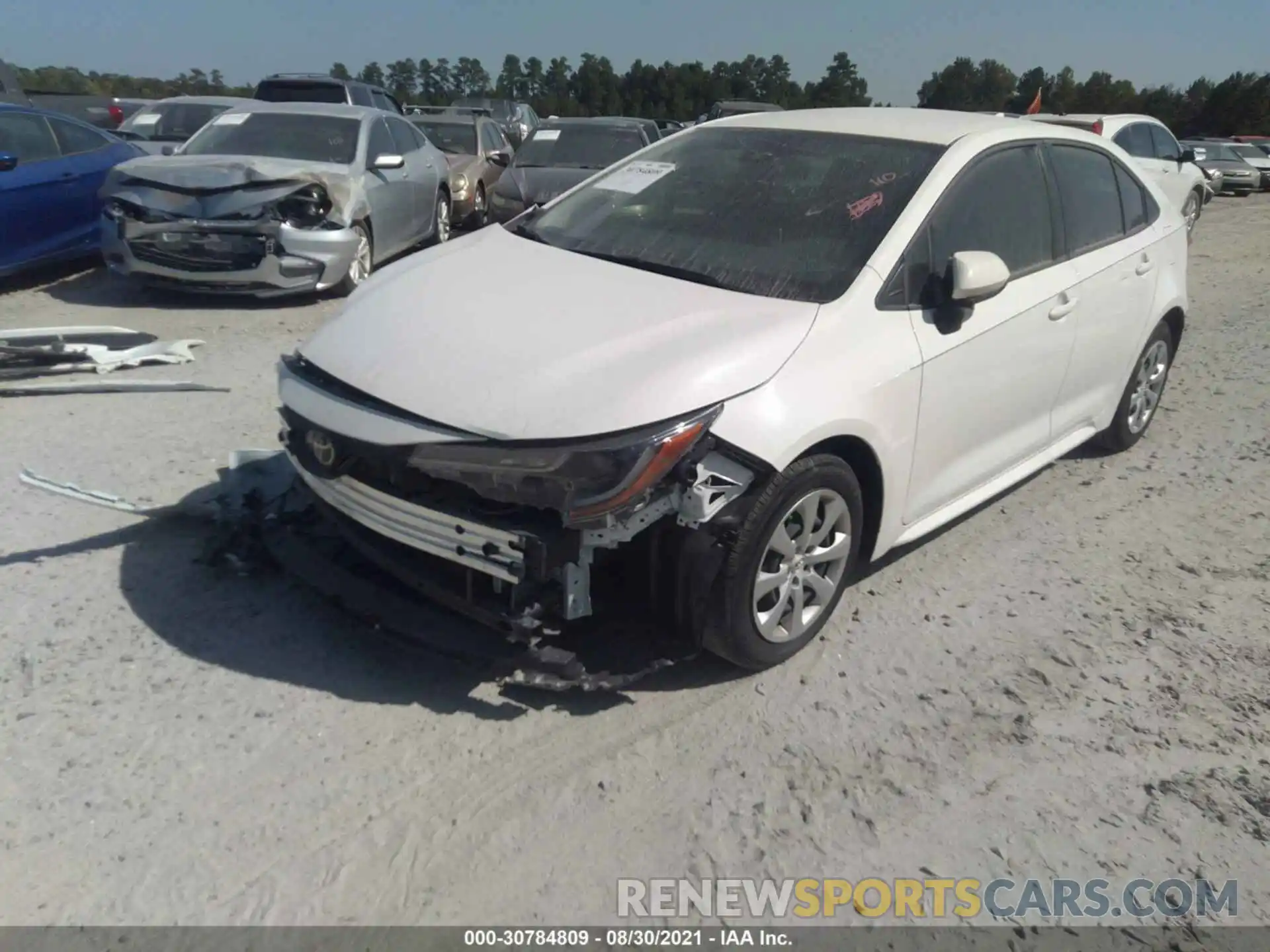 2 Photograph of a damaged car JTDEPRAEXLJ117017 TOYOTA COROLLA 2020