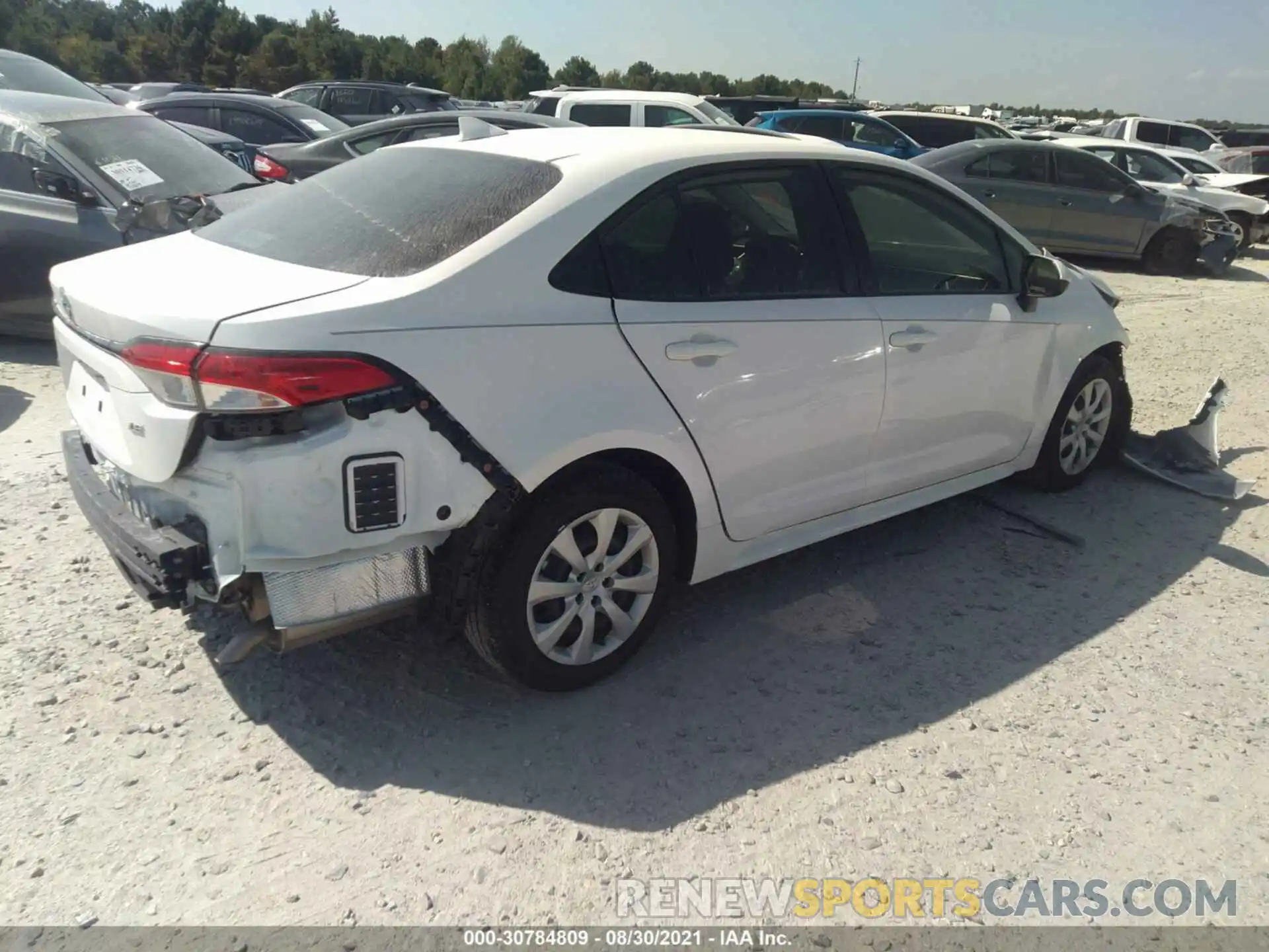 4 Photograph of a damaged car JTDEPRAEXLJ117017 TOYOTA COROLLA 2020