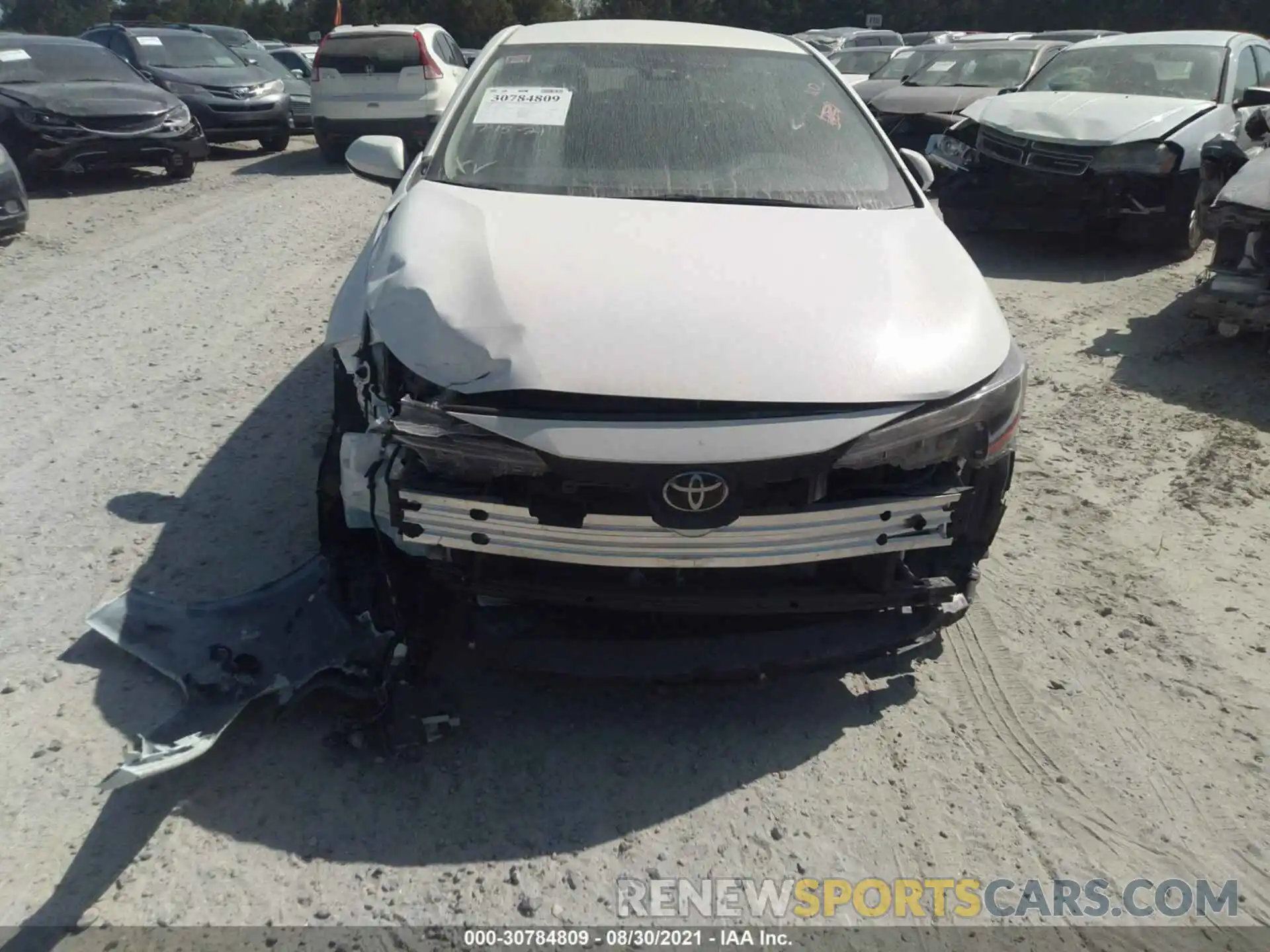 6 Photograph of a damaged car JTDEPRAEXLJ117017 TOYOTA COROLLA 2020