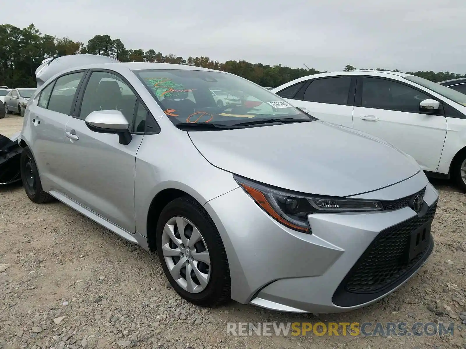 1 Photograph of a damaged car JTDEPRAEXLJ117115 TOYOTA COROLLA 2020