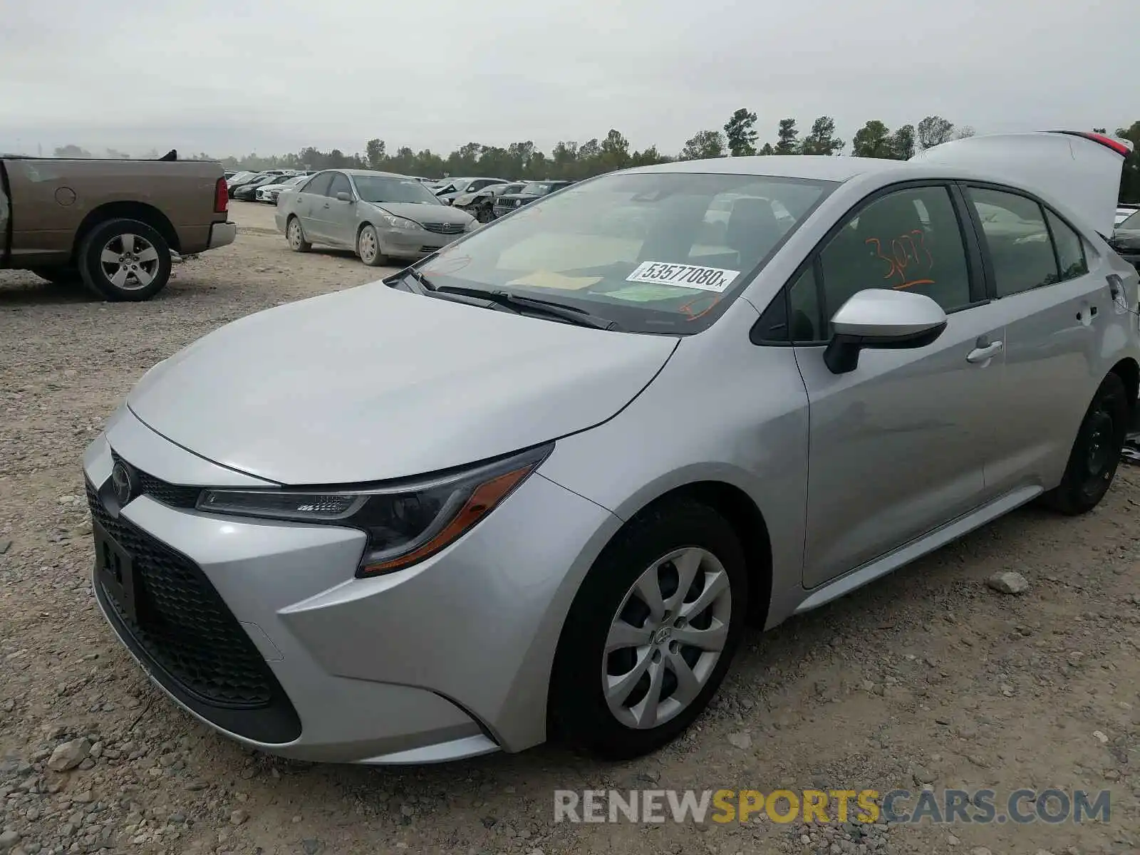 2 Photograph of a damaged car JTDEPRAEXLJ117115 TOYOTA COROLLA 2020