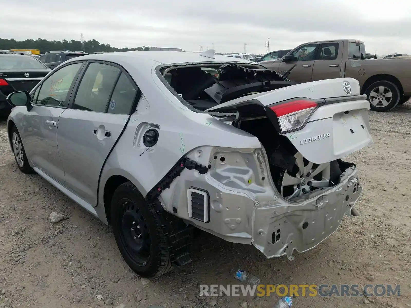 3 Photograph of a damaged car JTDEPRAEXLJ117115 TOYOTA COROLLA 2020