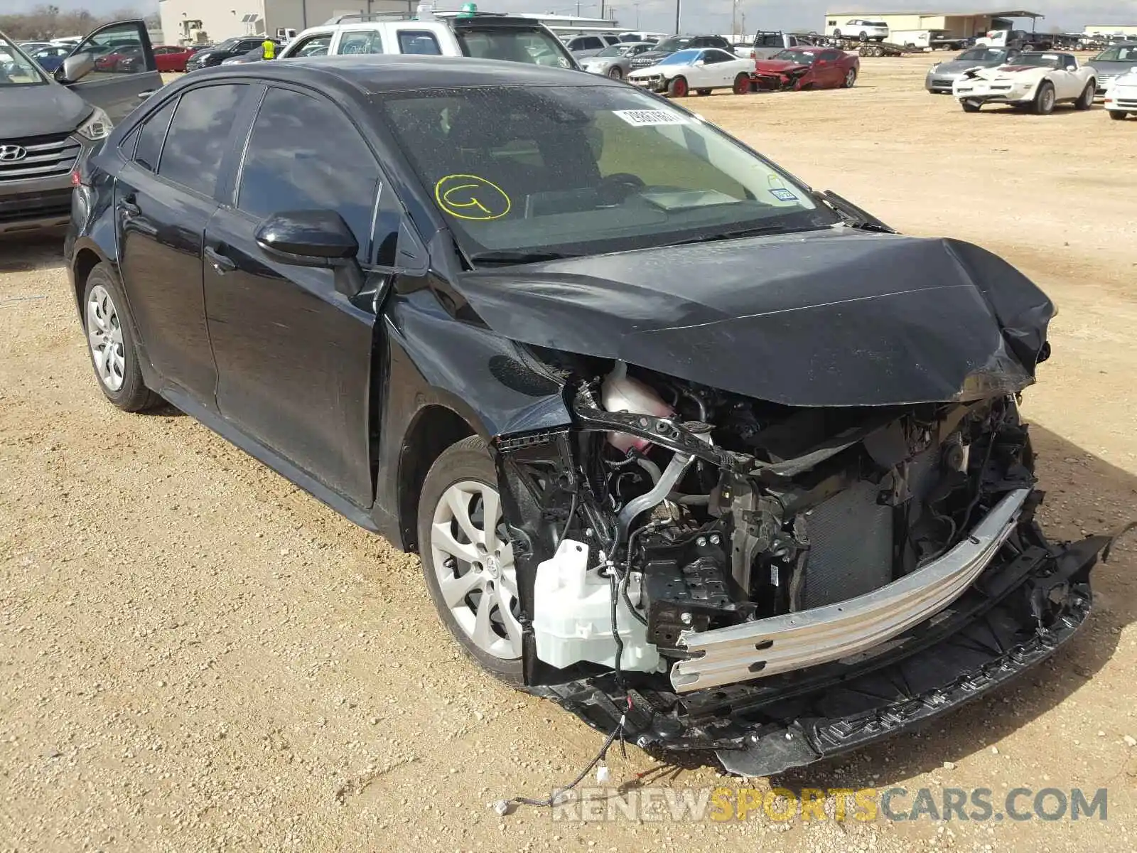 1 Photograph of a damaged car JTDEPRAEXLJ117213 TOYOTA COROLLA 2020