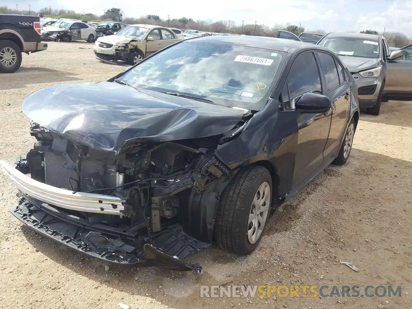 2 Photograph of a damaged car JTDEPRAEXLJ117213 TOYOTA COROLLA 2020