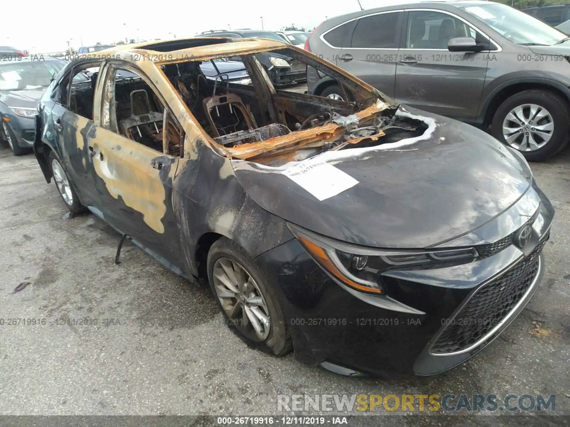 1 Photograph of a damaged car JTDFPRAE0LJ005590 TOYOTA COROLLA 2020