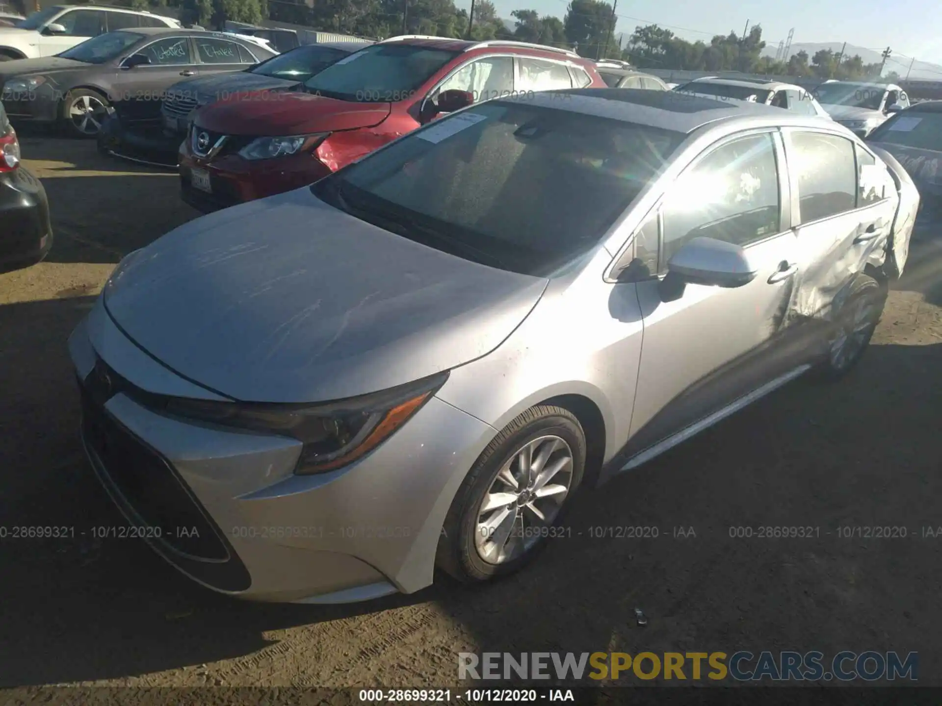 2 Photograph of a damaged car JTDFPRAE0LJ011406 TOYOTA COROLLA 2020