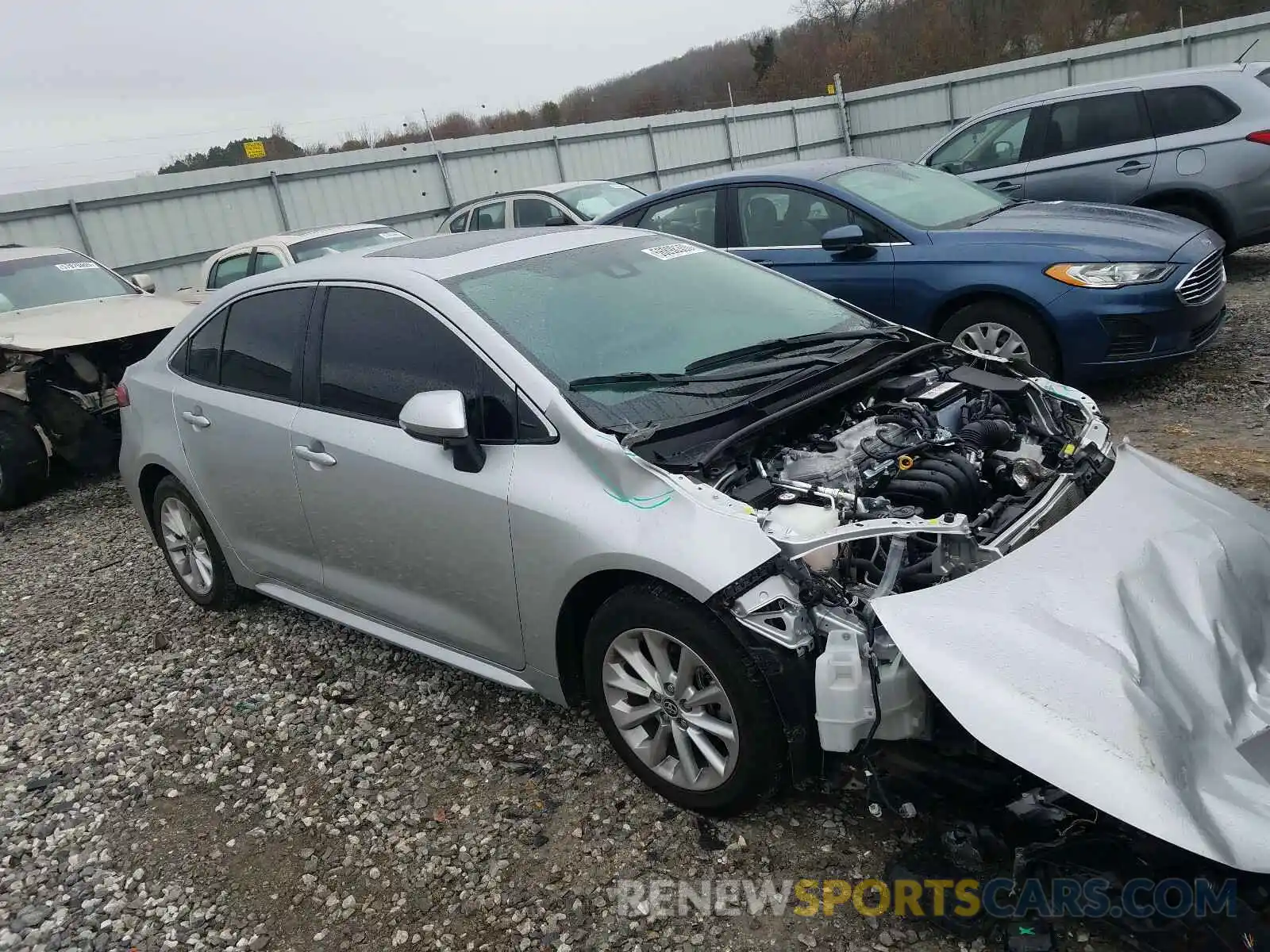 1 Photograph of a damaged car JTDFPRAE0LJ014368 TOYOTA COROLLA 2020