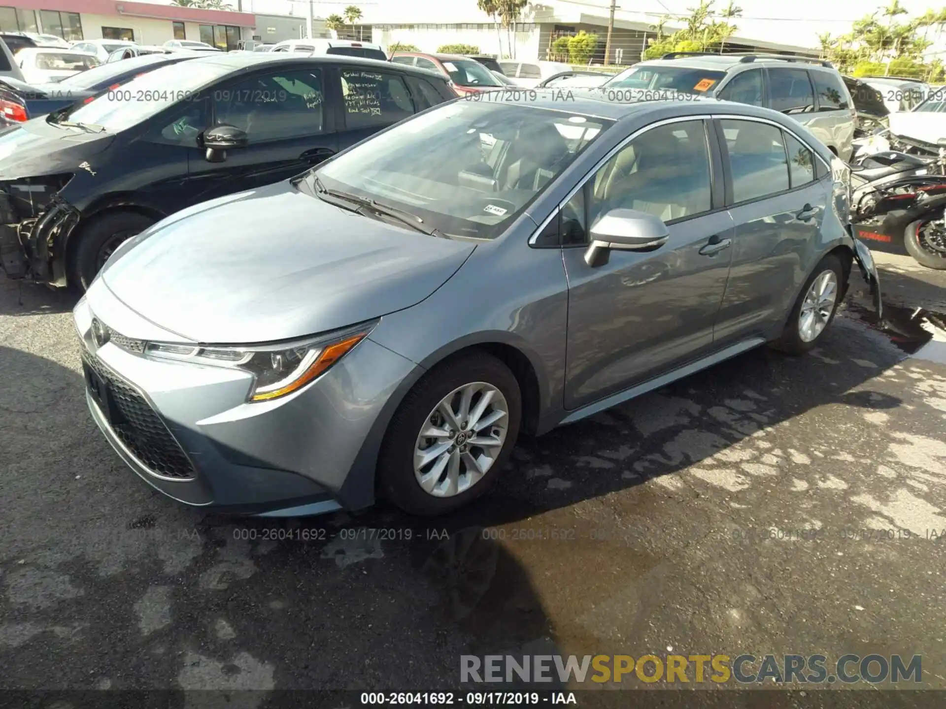 2 Photograph of a damaged car JTDFPRAE0LJ015083 TOYOTA COROLLA 2020