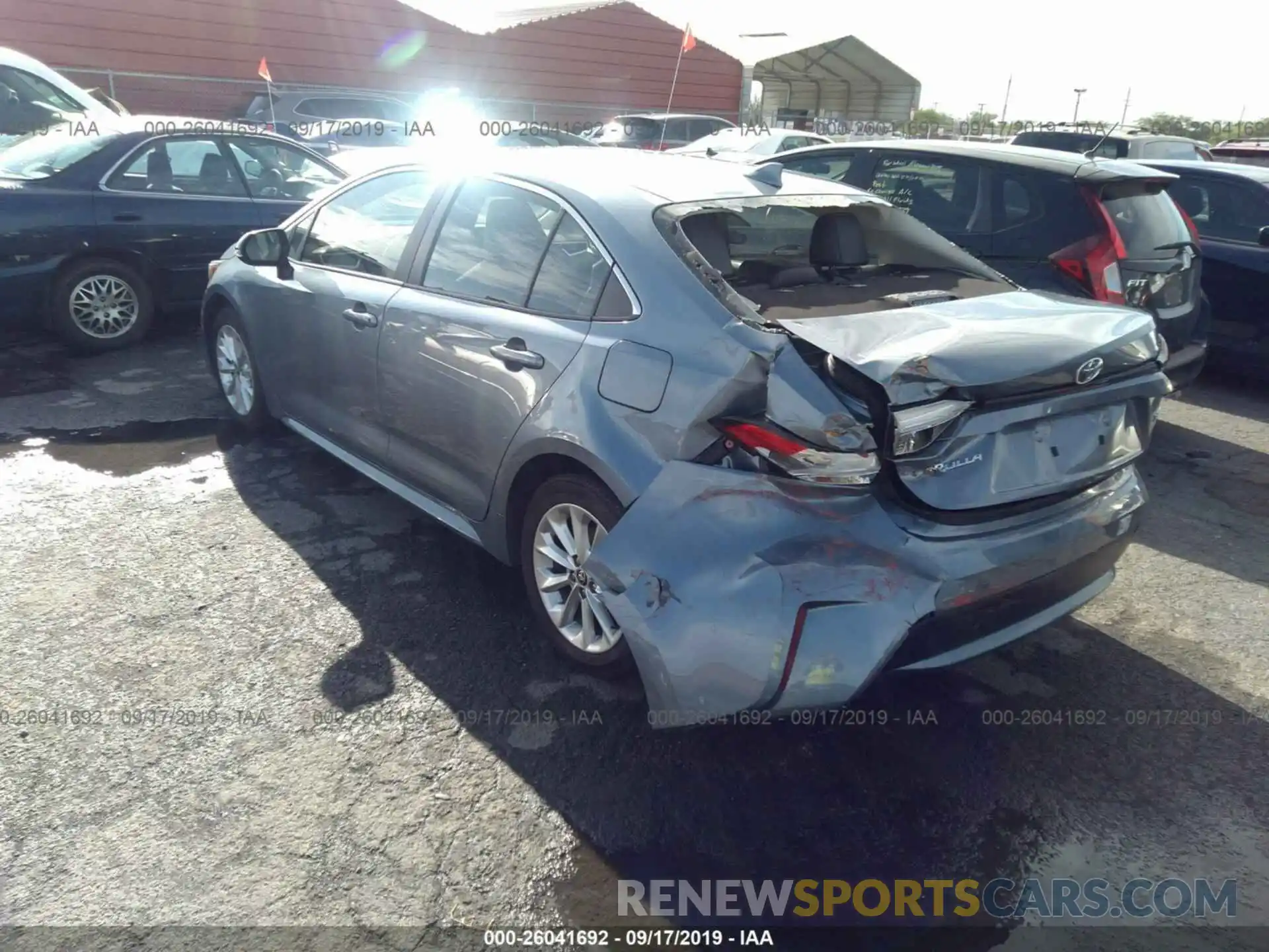 3 Photograph of a damaged car JTDFPRAE0LJ015083 TOYOTA COROLLA 2020