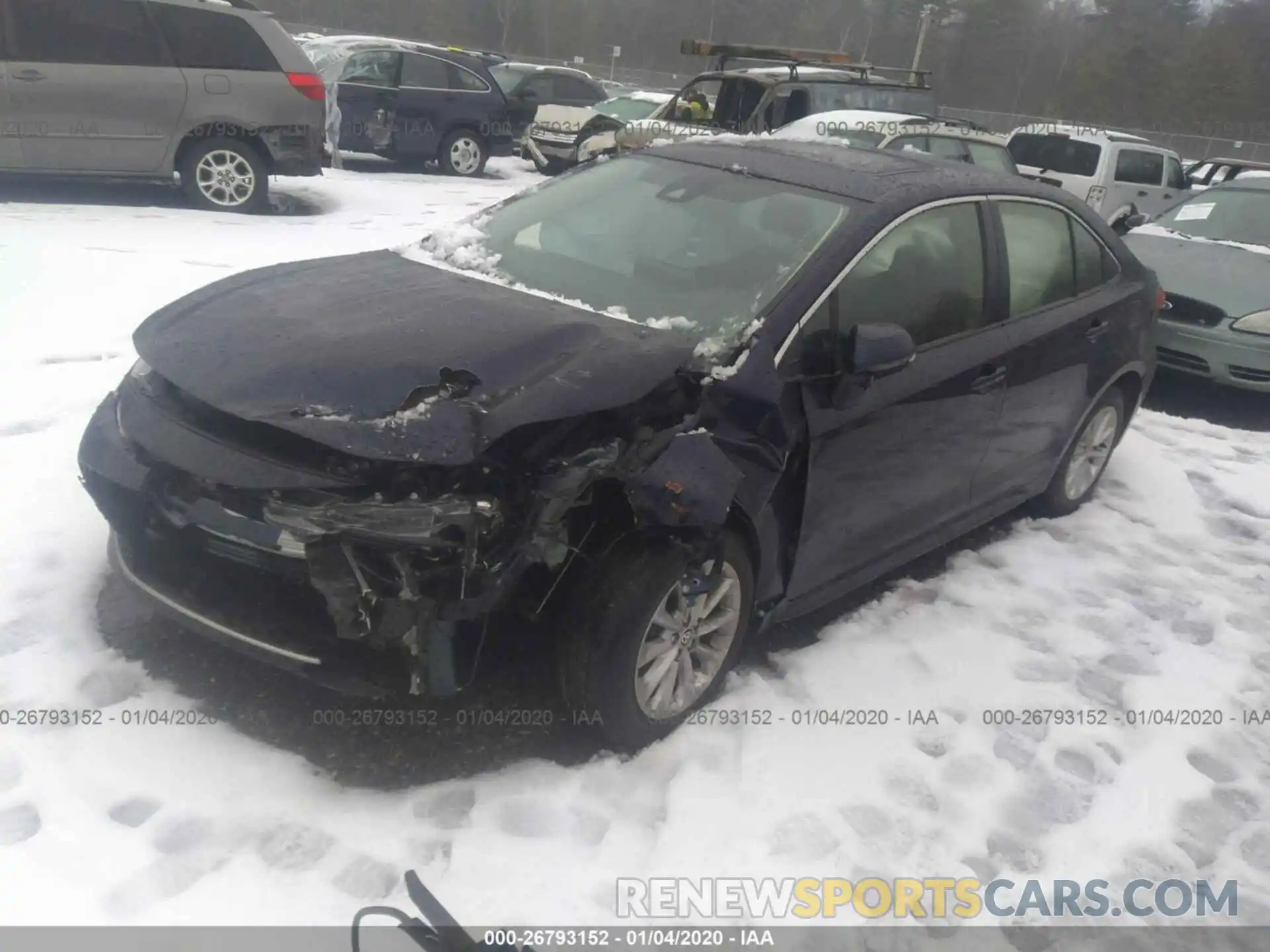 2 Photograph of a damaged car JTDFPRAE0LJ042767 TOYOTA COROLLA 2020