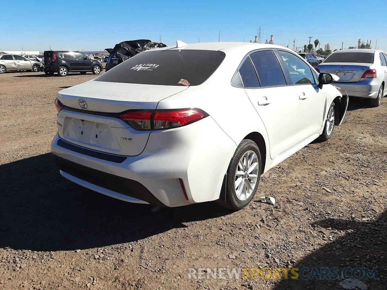 4 Photograph of a damaged car JTDFPRAE0LJ097722 TOYOTA COROLLA 2020