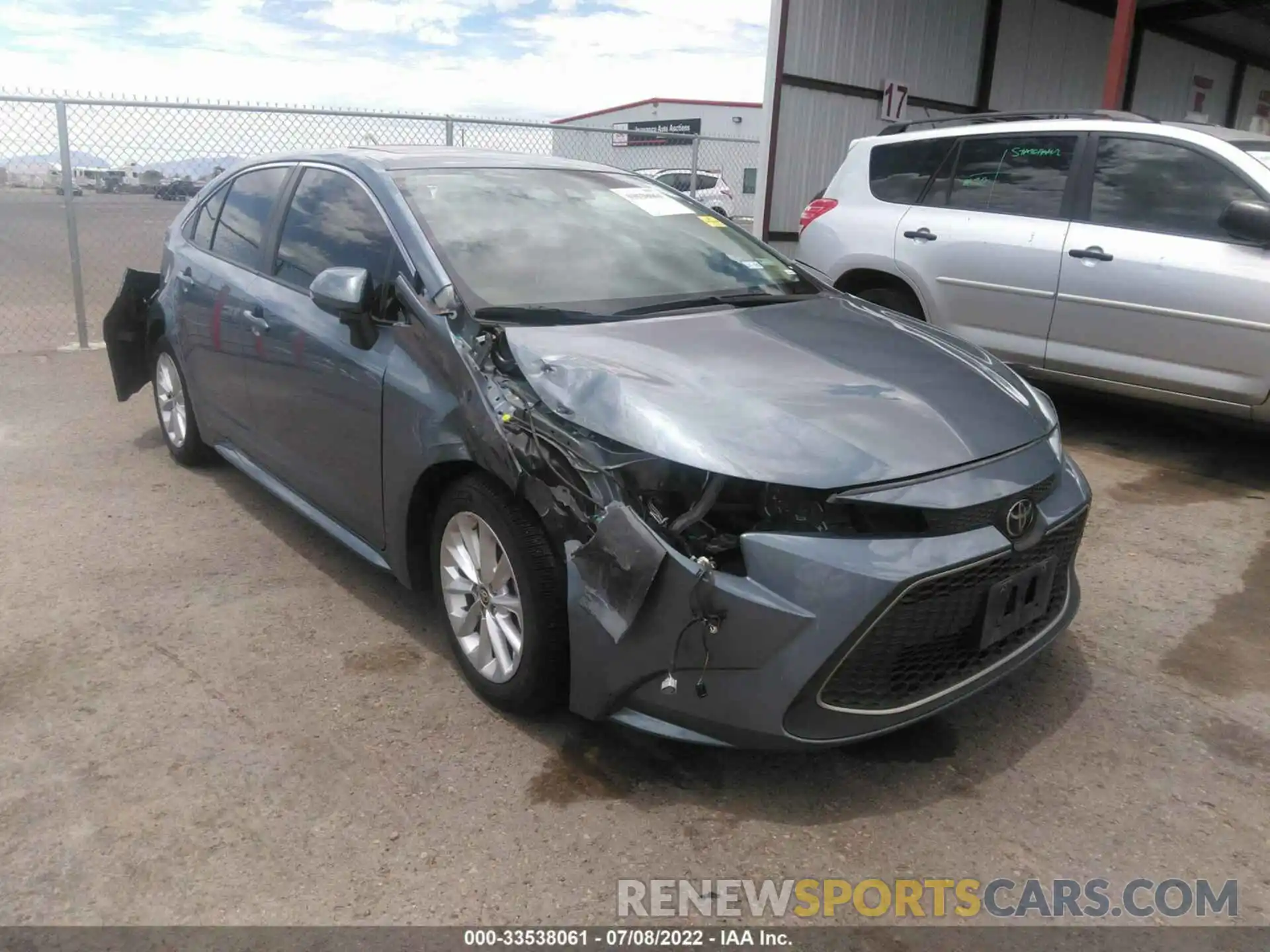 1 Photograph of a damaged car JTDFPRAE1LJ002827 TOYOTA COROLLA 2020