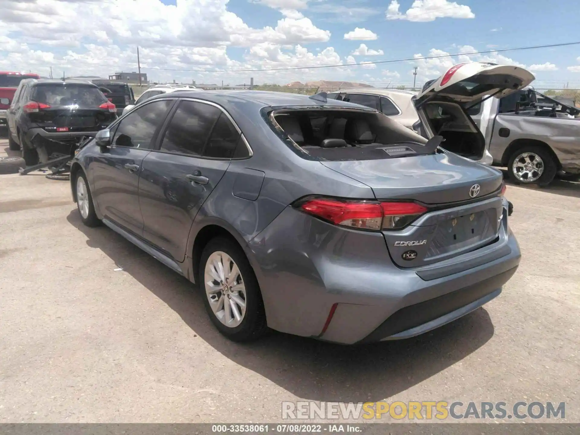 3 Photograph of a damaged car JTDFPRAE1LJ002827 TOYOTA COROLLA 2020