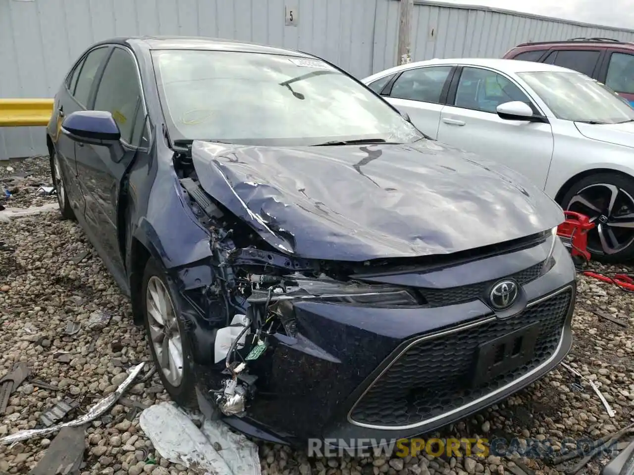 1 Photograph of a damaged car JTDFPRAE1LJ003606 TOYOTA COROLLA 2020