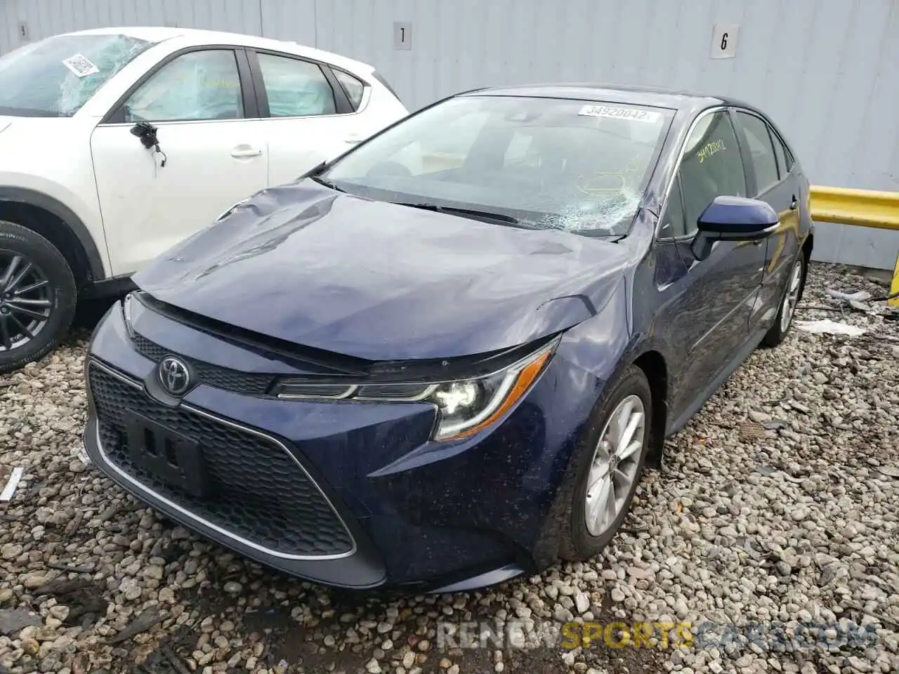 2 Photograph of a damaged car JTDFPRAE1LJ003606 TOYOTA COROLLA 2020