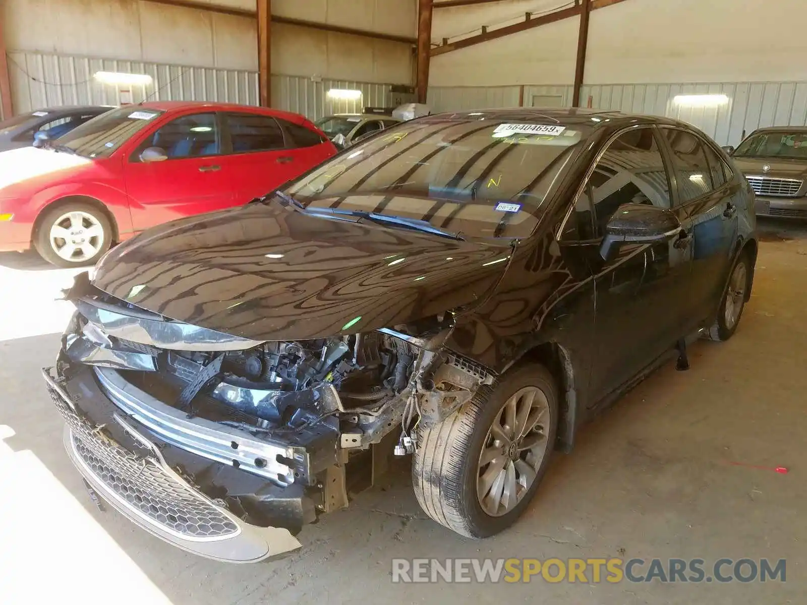 2 Photograph of a damaged car JTDFPRAE1LJ014217 TOYOTA COROLLA 2020