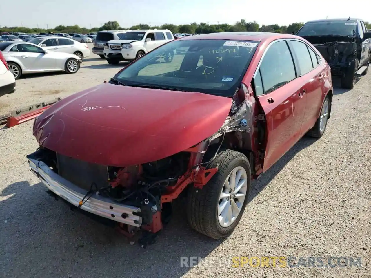 2 Photograph of a damaged car JTDFPRAE1LJ044690 TOYOTA COROLLA 2020