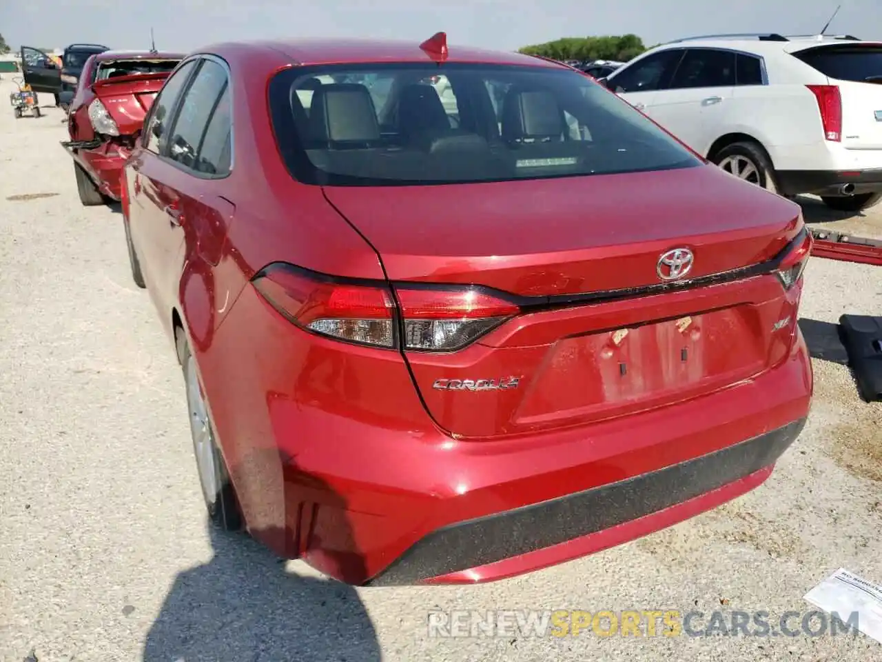 3 Photograph of a damaged car JTDFPRAE1LJ044690 TOYOTA COROLLA 2020