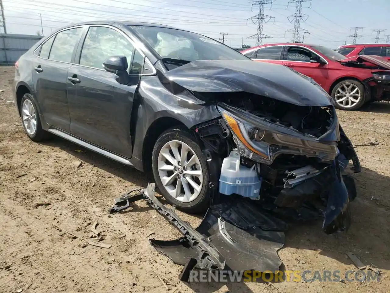 1 Photograph of a damaged car JTDFPRAE1LJ085661 TOYOTA COROLLA 2020