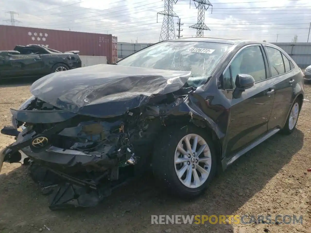 2 Photograph of a damaged car JTDFPRAE1LJ085661 TOYOTA COROLLA 2020