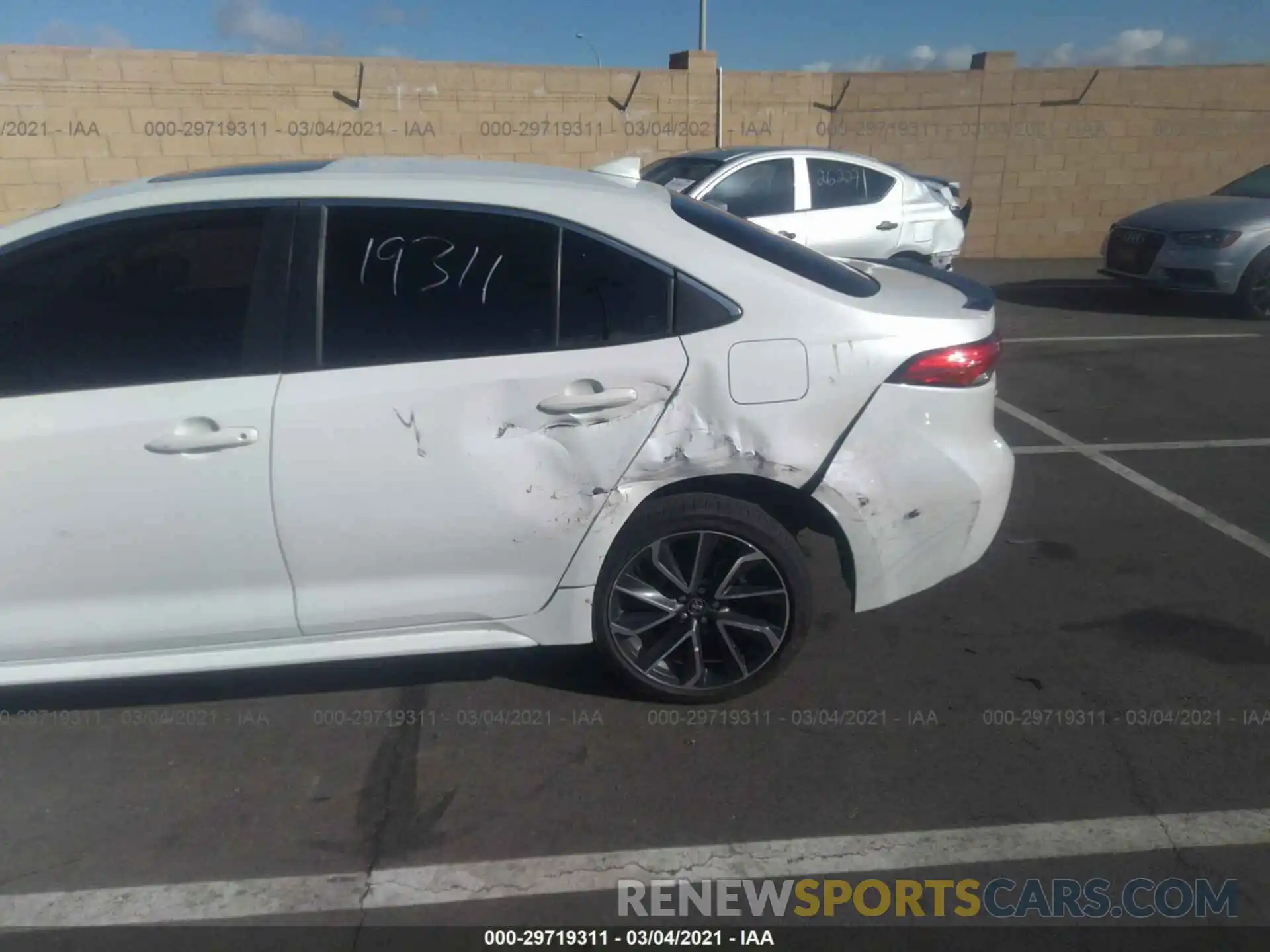 6 Photograph of a damaged car JTDFPRAE2LJ000276 TOYOTA COROLLA 2020