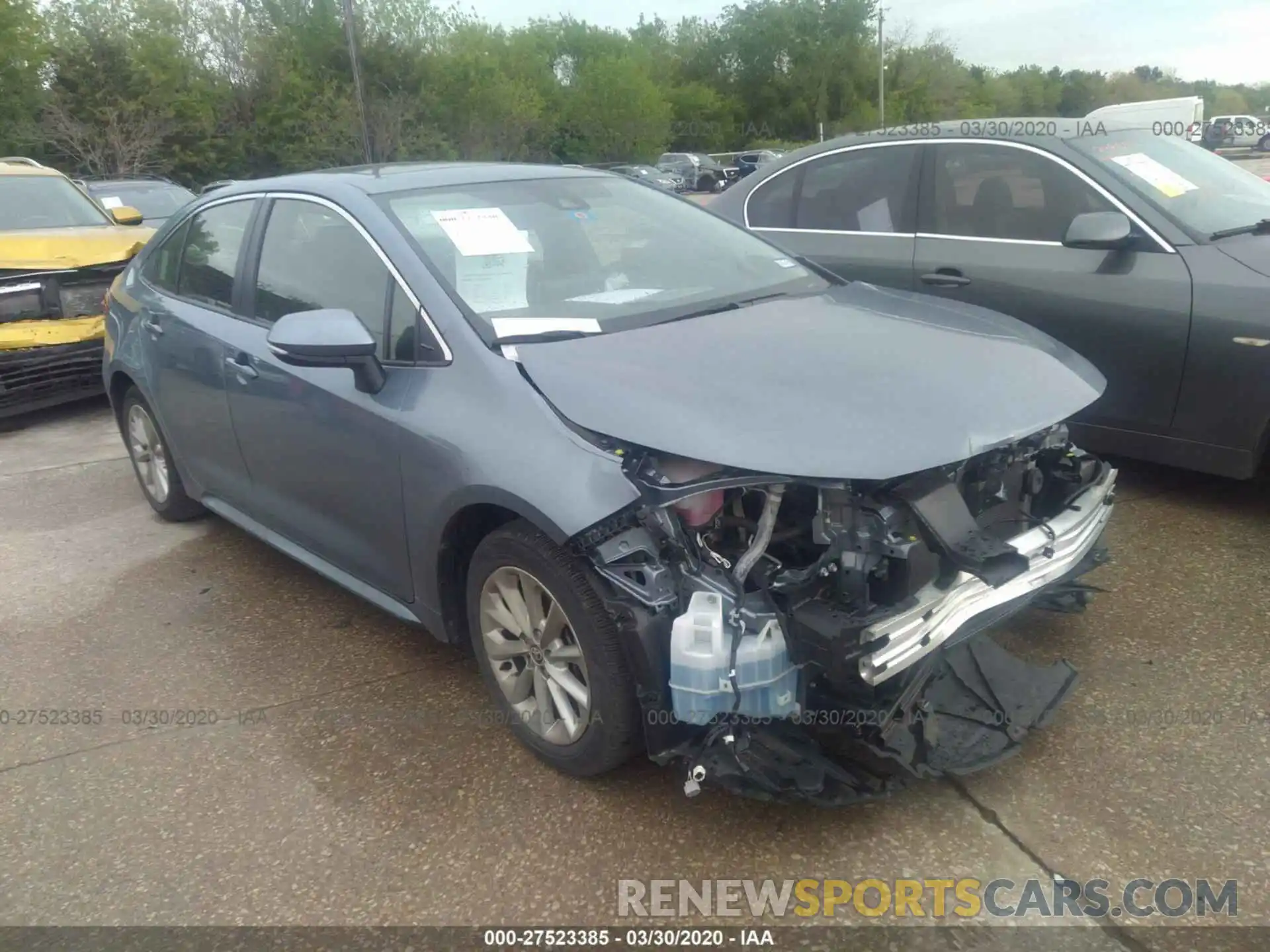 1 Photograph of a damaged car JTDFPRAE2LJ010340 TOYOTA COROLLA 2020