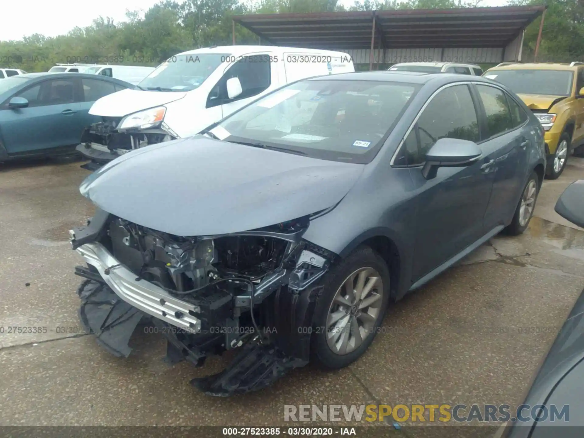 2 Photograph of a damaged car JTDFPRAE2LJ010340 TOYOTA COROLLA 2020