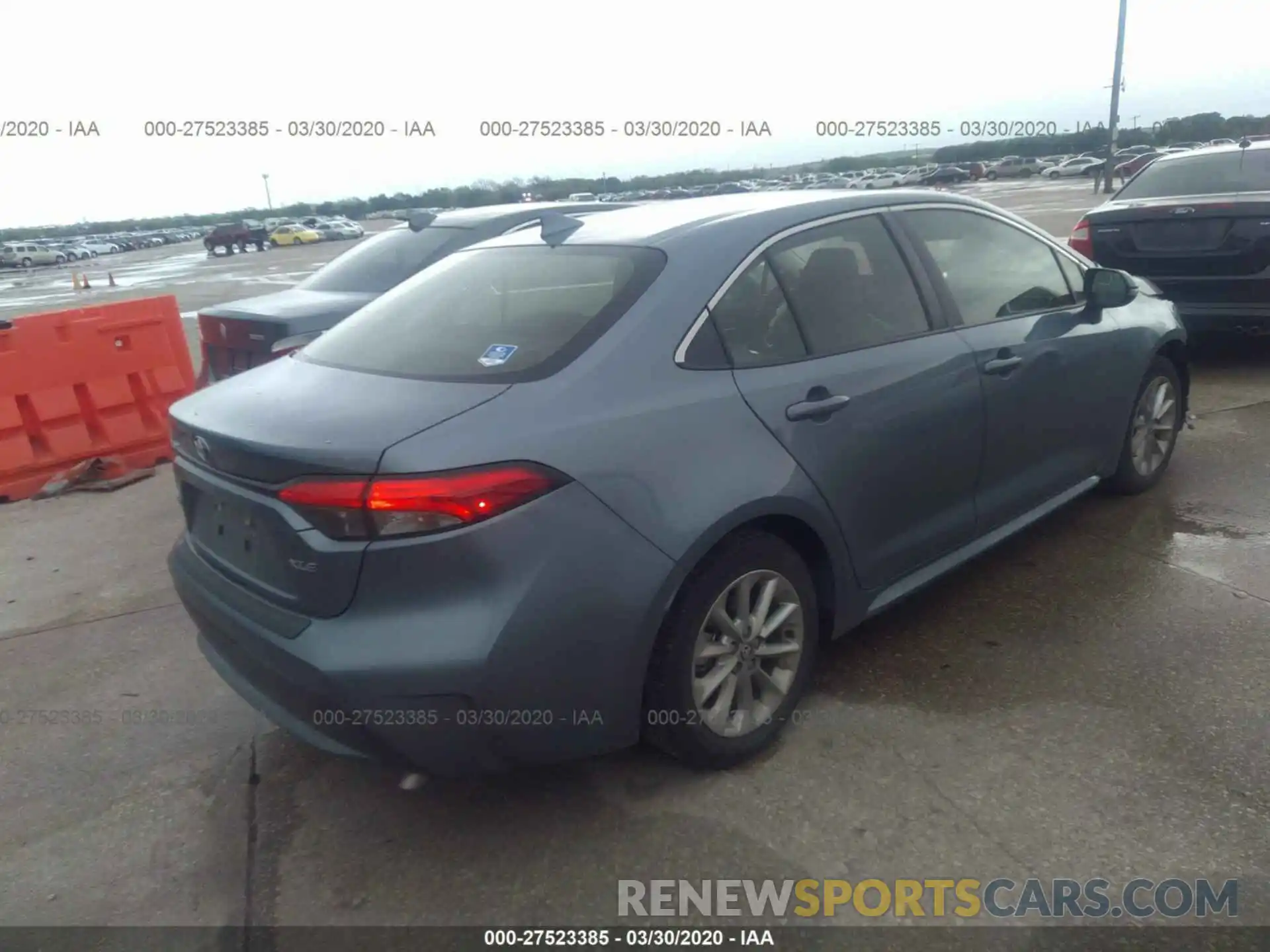 4 Photograph of a damaged car JTDFPRAE2LJ010340 TOYOTA COROLLA 2020