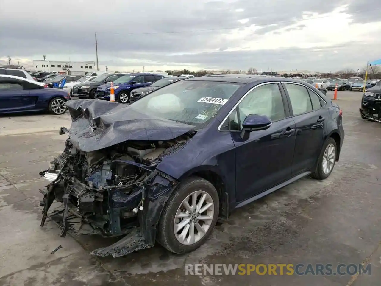 2 Photograph of a damaged car JTDFPRAE2LJ025033 TOYOTA COROLLA 2020