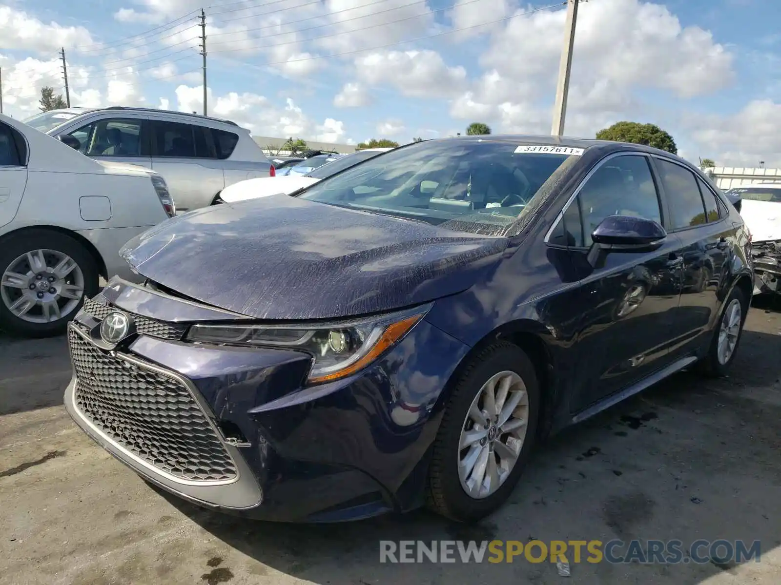 2 Photograph of a damaged car JTDFPRAE3LJ004501 TOYOTA COROLLA 2020